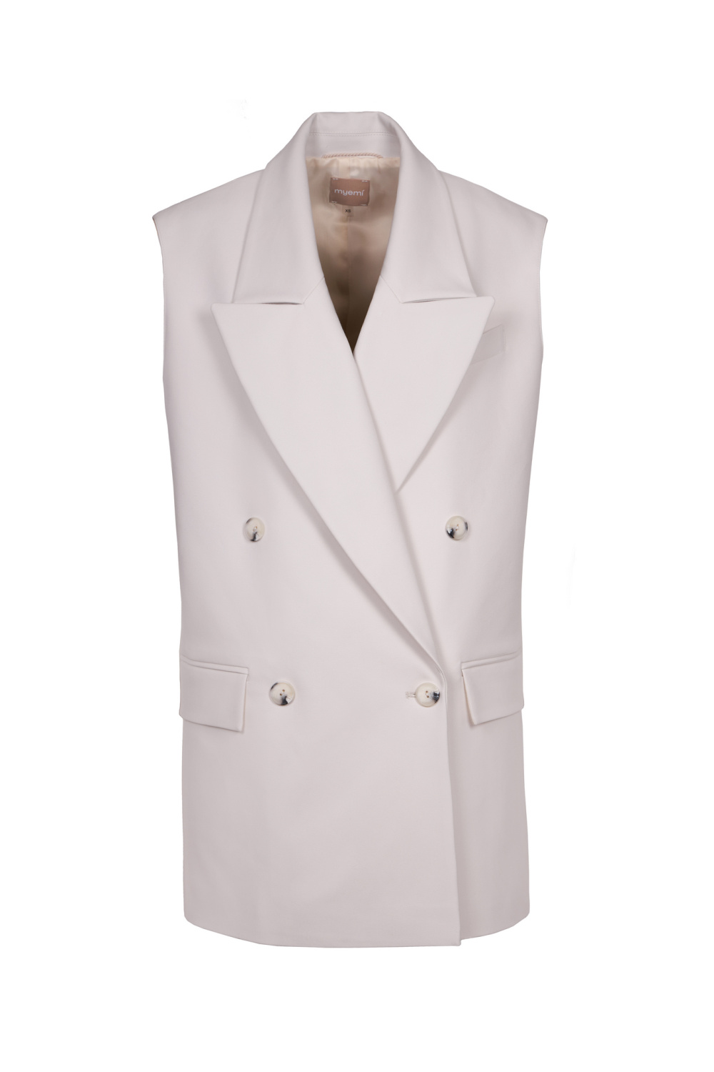 Светло-серый жилет из хлопка